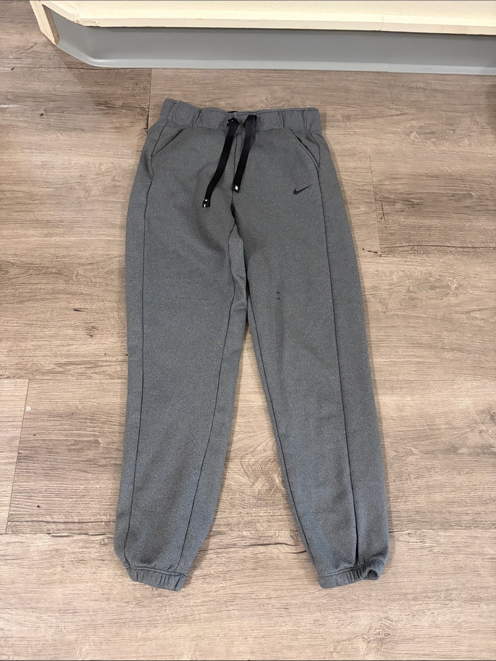 Nike Gray Women's Fleece Joggers with Drawstring